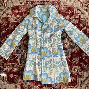Anthropologie Mod Floral Coat